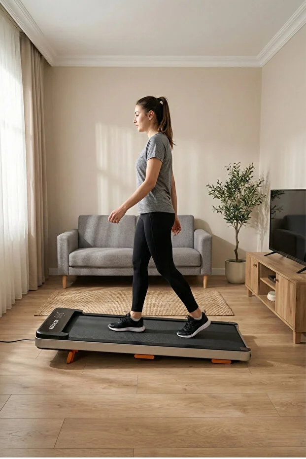 Premium Eğim Ayarlı Yürüyüş ve Koşu Bandı - 1.5 HP, LCD Gösterge, 110 kg Kapasite